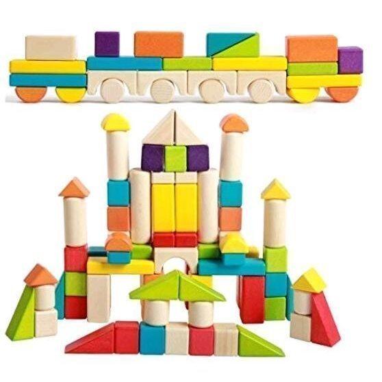 【12月スーパーSALE 15%OFF】 子供用 積み木 木のおもちゃ 天然 カラー 知育玩具 新品 知育玩具
