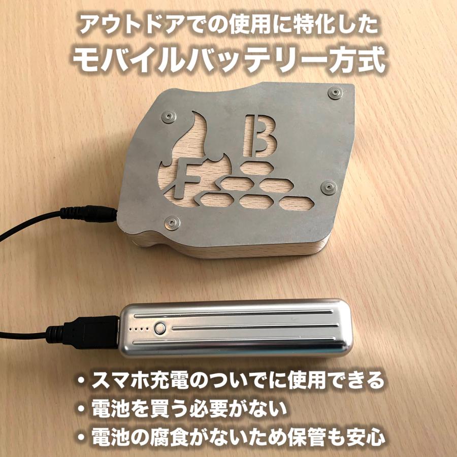 FIRE BANK 火起こし器 フィンガーブラスター モバイルバッテリー式・火起こし 送風機 キャンプ BBQ  アウトドア キャンプ 簡単 エコ 焚き付け |  | 03