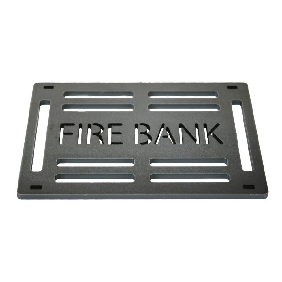 FIRE BANK 極厚鉄板 スリット入り ソロサイズ ソロキャンプ BBQ 板厚
