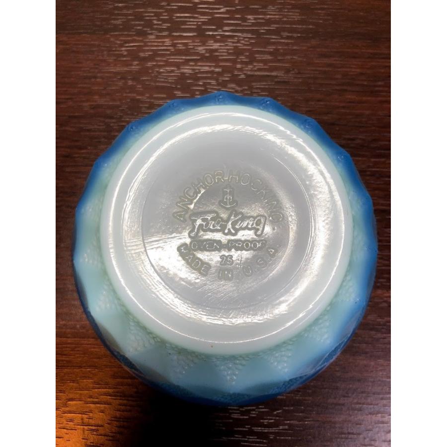 FIRE KING ファイヤーキング キンバリー ボウル 青・水色