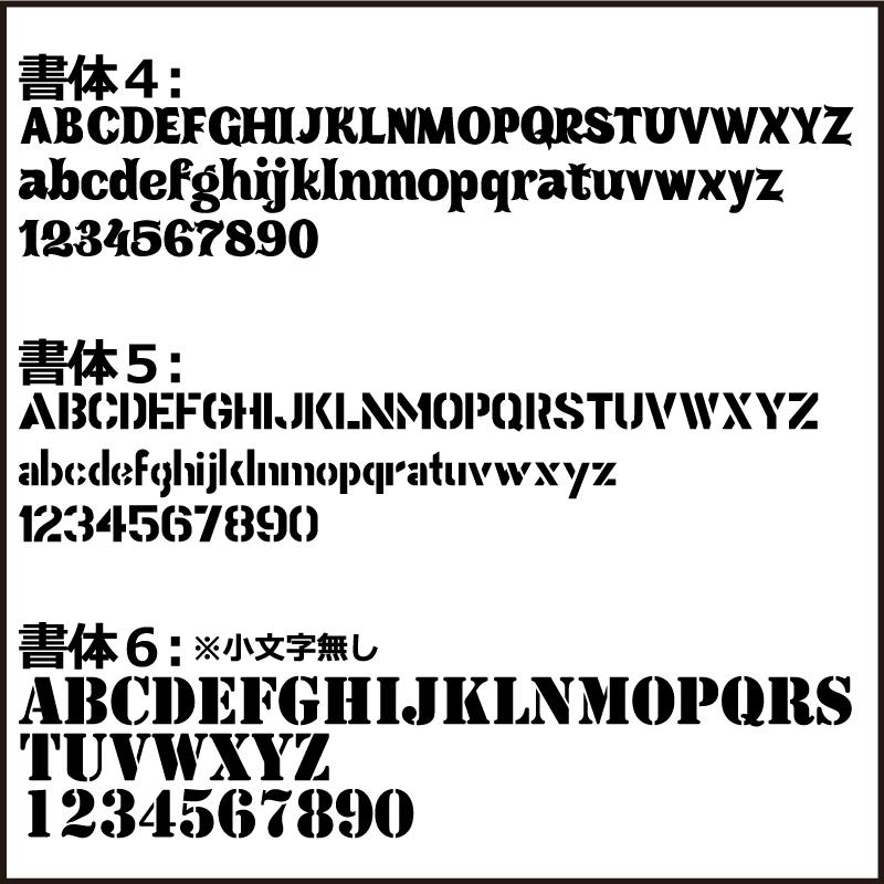 凸凹面なクーラーボックスにも貼れる！ 英数字で お好きな 文字 名前
