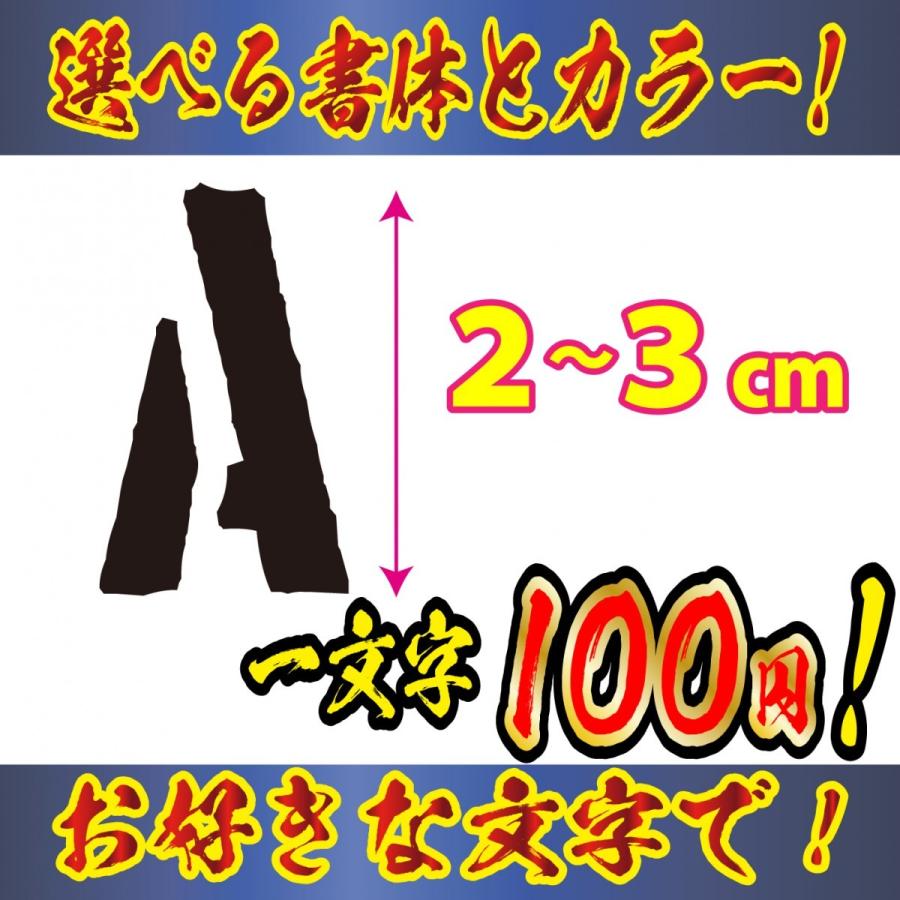 ステッカー オリジナル　ステンシル 文字　Ｓサイズ縦２〜３ｃｍ　車　バイク｜firecraft