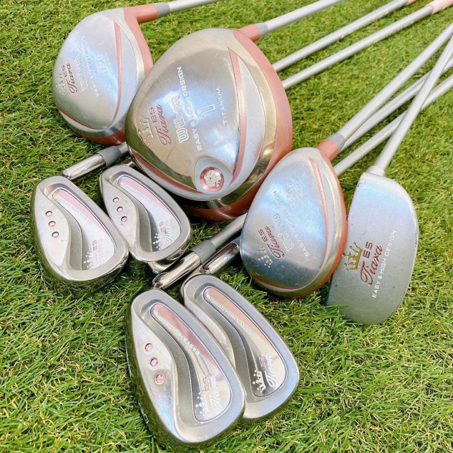 Wilson Tiara ES 8本セット Callaway キャディバッグ付き レディースゴルフセット ウィルソン ティアラ キャロウェイ 初心者 かわいい 230124028