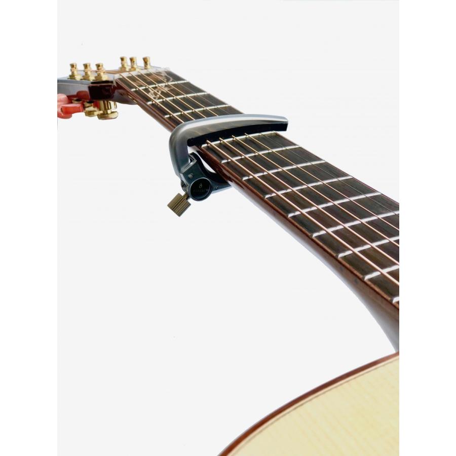 FIREGLOW アコースティックギター  エレキギター用カポタスト カポ A-1SV (Silver)