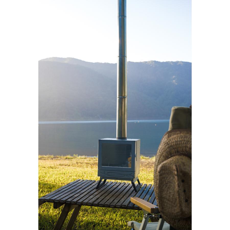 <FG070>FIREGRAPHIX 5周年記念 限定モデルBLISS-mini 薪ストーブと煙突と遮熱板とバッグの4点セット |  | 02