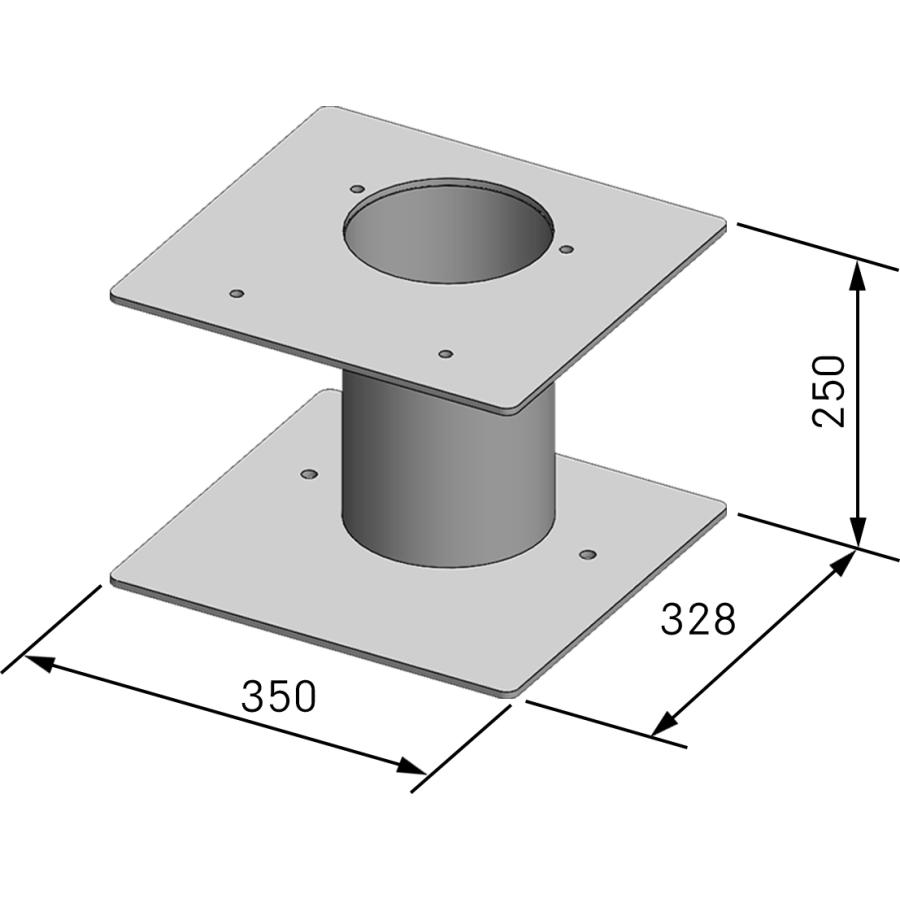 <FG406>ポールスタンド450 (WOOD STOVE 450 DAICHI MODEL用)※受注生産 納期約1ヶ月〜 |  | 03