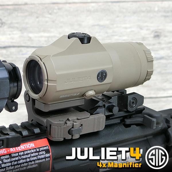 SIG SAUER JULIET4 マグニファイア 実物 SIG SAUER JULIET4 マグニファイア(4X24MM) スペーサー付き