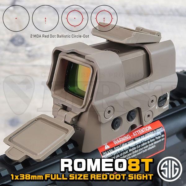SIG SAUER SOR81003 ROMEO8T レッド ドット バリスティックサークル DE 光学機器 ドット エアガン ダットサイト [ガンショップ ファースト]