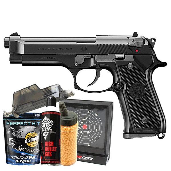 返品送料無料 エアガン 東京マルイ 6点セット ガスブローバックハンドガン かっこいい バイオ ベレッタ 18歳以上 エアガン スターターセット ミリタリー M92f 最安価格 Otofreak Com