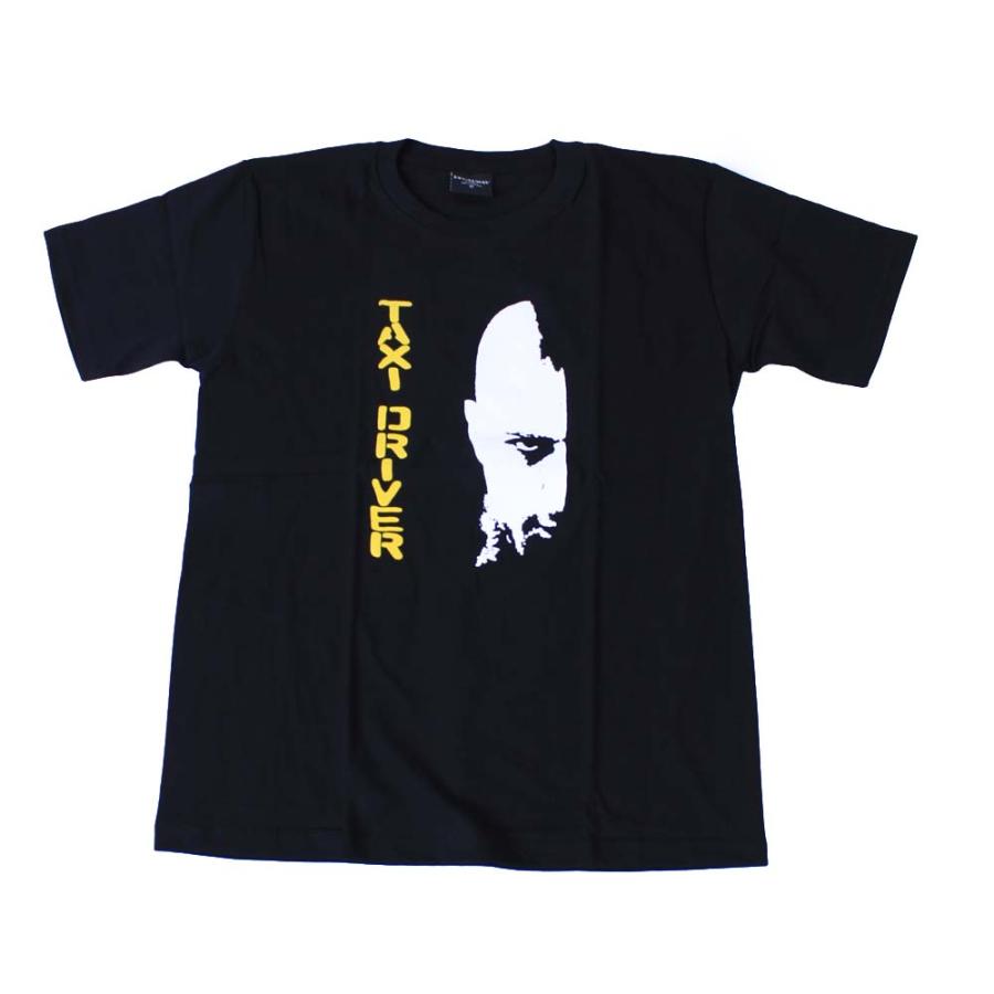 Tシャツ バンドTシャツ ロックTシャツ 半袖 (BW) ロバートデニーロ ROBERT DE NIRO タクシードライバー TAXI DRIVER 2 BLK S/S 黒 映画 | 