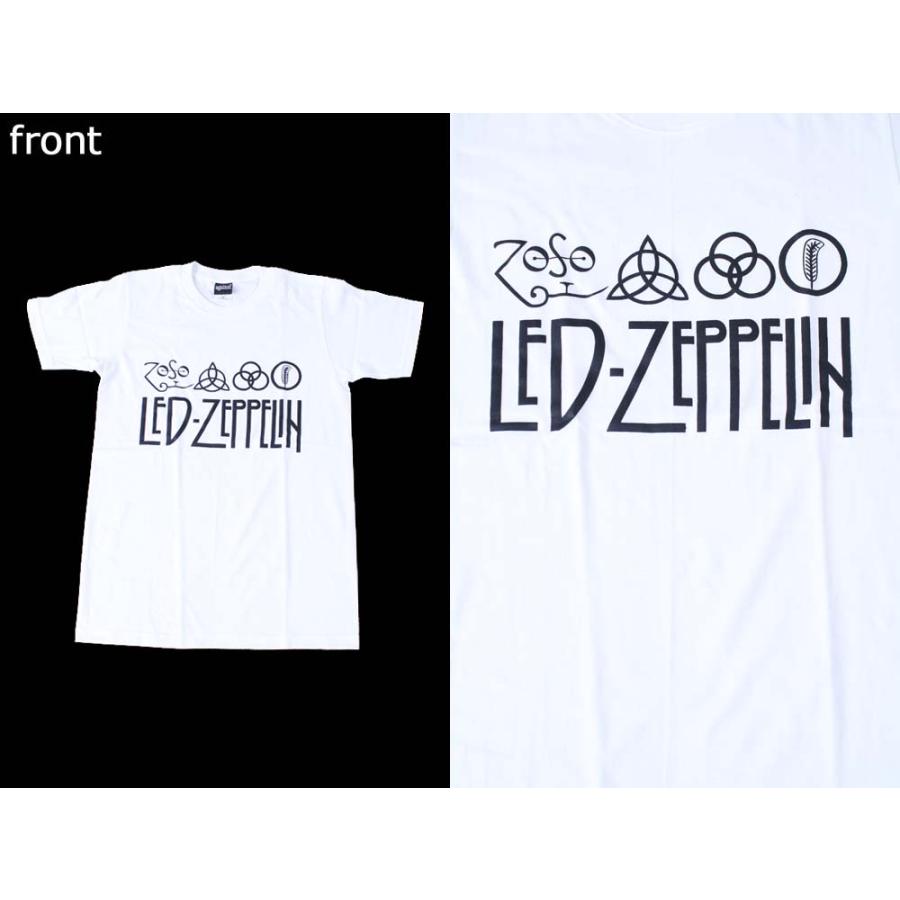 Tシャツ バンドTシャツ ロックTシャツ 半袖 (AG) レッドツェッペリン LED ZEPPELIN 1 WHT S/S 白｜first-line｜02