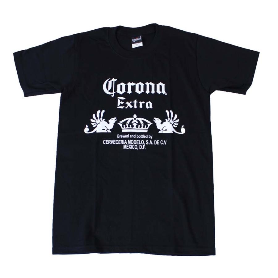 Tシャツ バンドTシャツ ロックTシャツ 半袖 【4色】(AG) コロナ エキストラ CORONA EXTRA 2 MIX S/S 黒 白 グレー 紺 お酒 ビール BEER｜first-line｜02