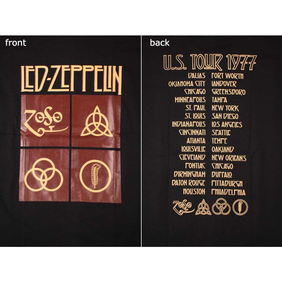 Tシャツ バンドTシャツ ロックTシャツ 半袖 (AG) レッドツェッペリン LED ZEPPELIN 3 BLK S/S 黒｜first-line｜03