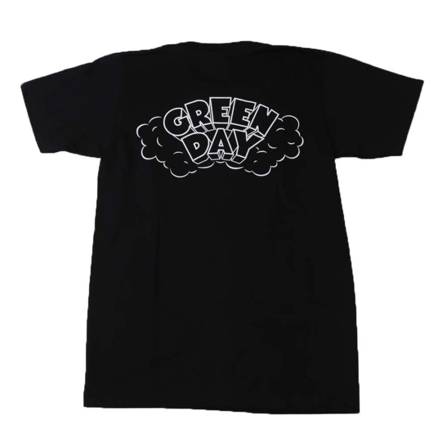 Tシャツ バンドTシャツ ロックTシャツ 半袖 (AG) グリーンデイ GREEN DAY 1 BLK S/S 黒｜first-line｜02