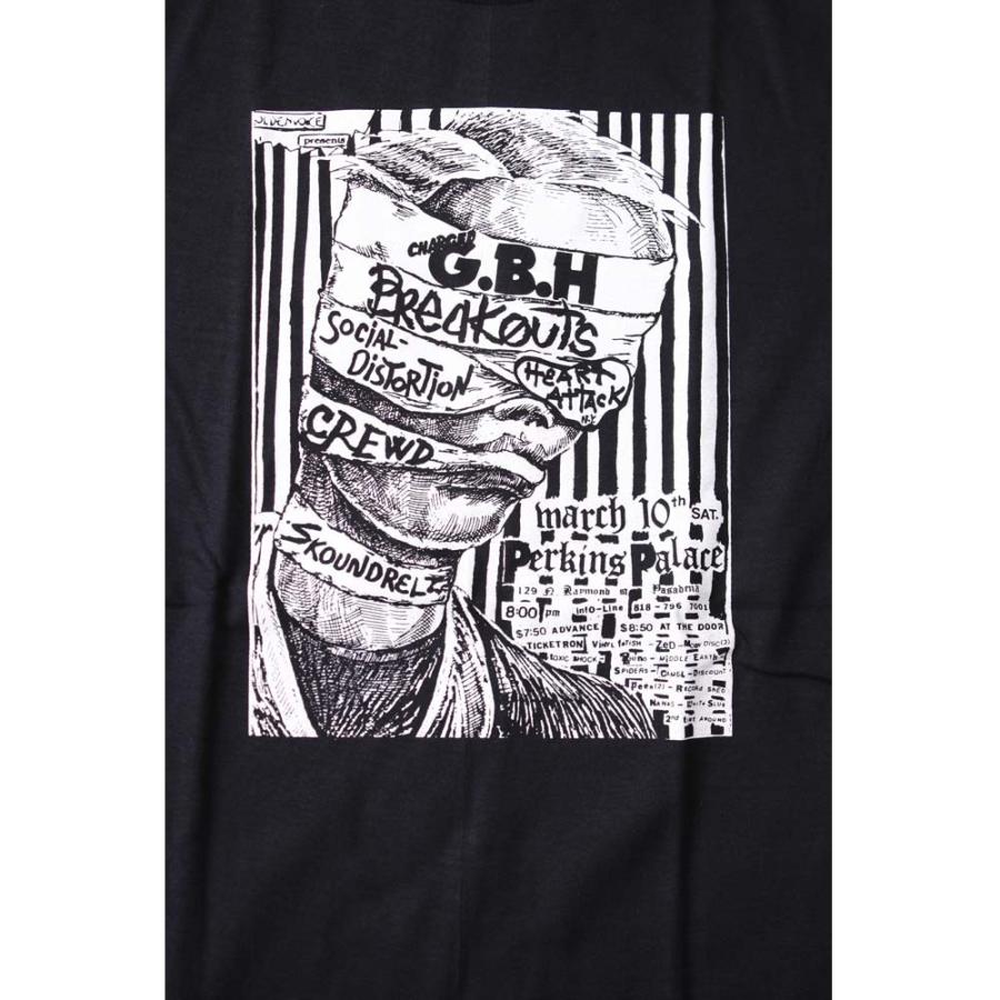 Tシャツ バンドTシャツ ロックTシャツ 半袖 (W) ジービーエイチ G.B.H/GBH 5 BLK S/S 黒｜first-line｜02