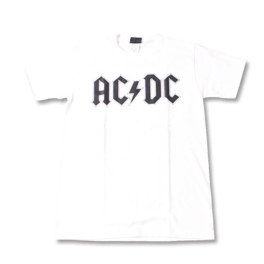 Tシャツ バンドTシャツ ロックTシャツ 半袖 (W) エーシーディーシー AC/DC 1 WHT S/S 白｜first-line