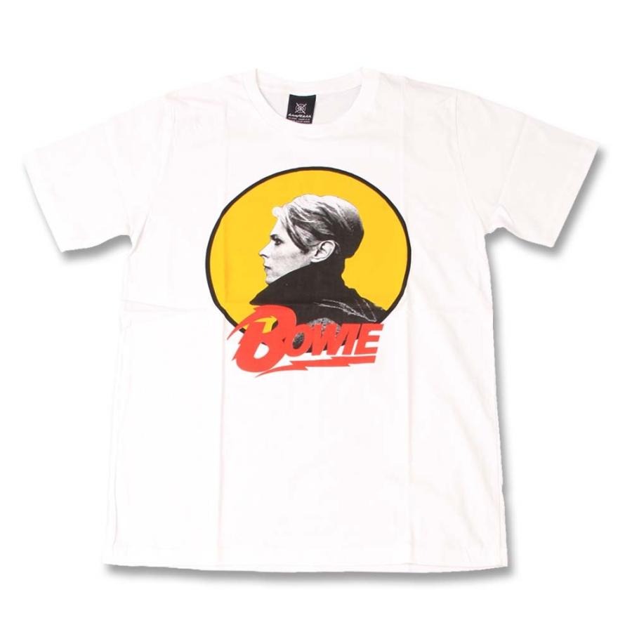 Tシャツ バンドTシャツ ロックTシャツ 半袖 (KR) デヴィッドボウイ/デビッドボウイ DAVID BOWIE 1 WHT S/S 白