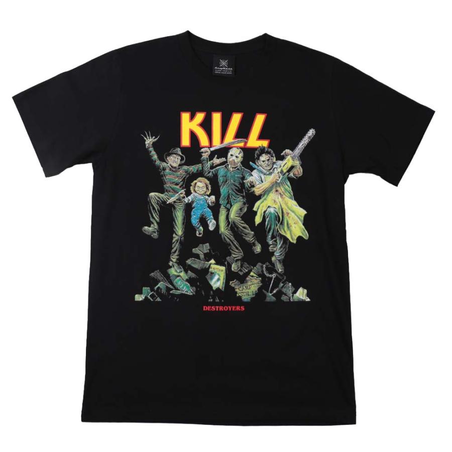 Tシャツ バンドTシャツ ロックTシャツ 半袖 (KR) キル KILL(パロディ