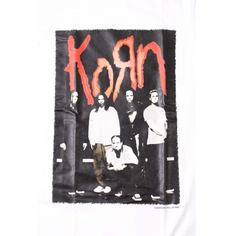 Tシャツ バンドtシャツ ロックtシャツ 半袖 W コーン Korn 5 Wht S S 白 P015w First Line 通販 Yahoo ショッピング