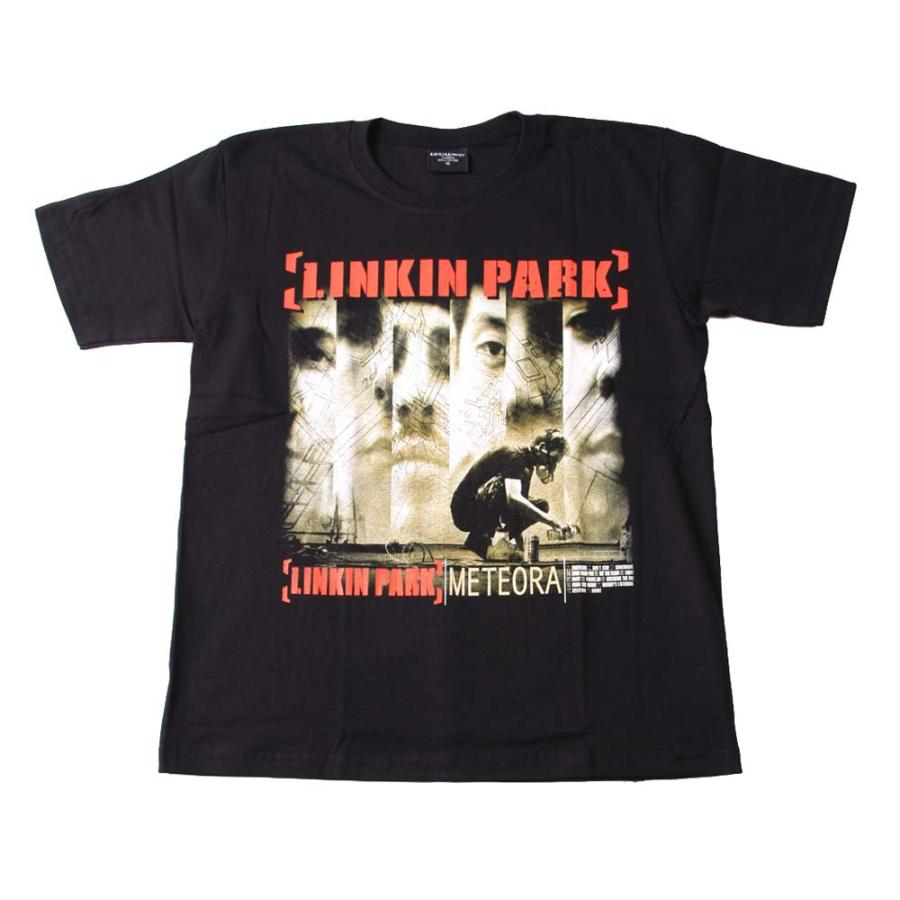 Tシャツ バンドTシャツ ロックTシャツ 半袖 (BW) リンキンパーク LINKIN PARK 4 BLK S/S 黒 :pk-465b