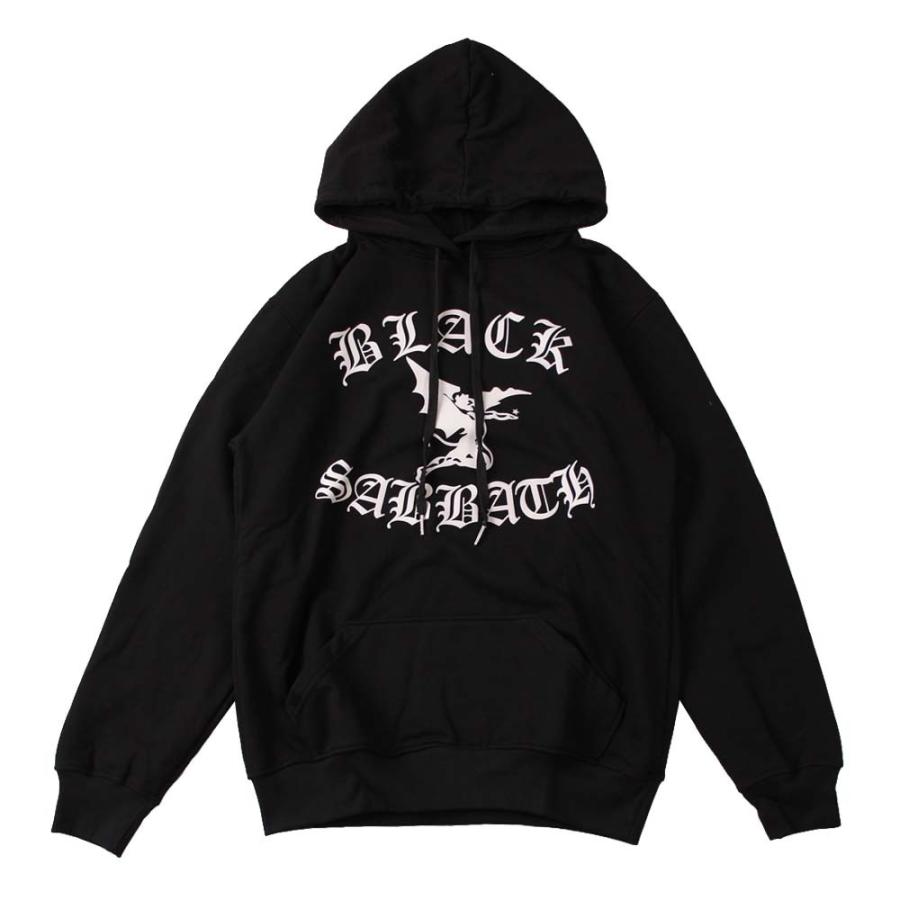 パーカー スウェットパーカ バンド ロック (AG) ブラックサバス BLACK SABBATH 1 BLK PARKA 黒｜first-line