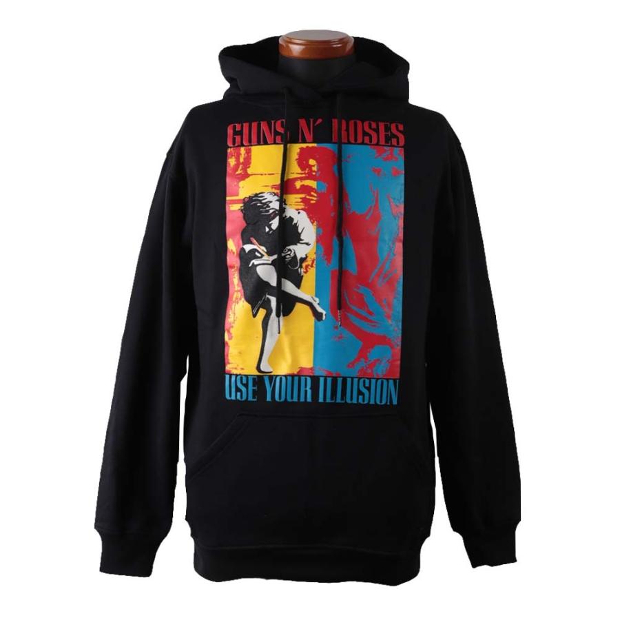 パーカー スウェットパーカ バンド ロック (AG) ガンズアンドローゼズ GUNS N’ ROSES 3 BLK PARKA 黒｜first-line｜02