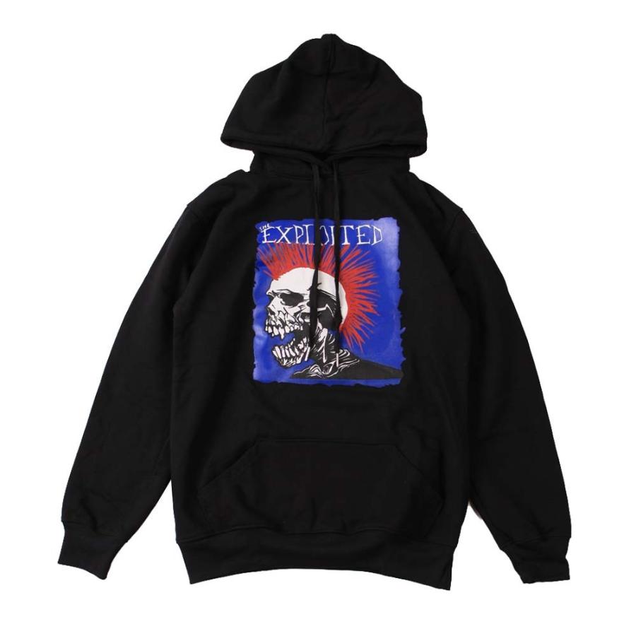 パーカー スウェットパーカ バンド ロック (AG) エクスプロイテッド THE EXPLOITED 2 BLK PARKA 黒｜first-line