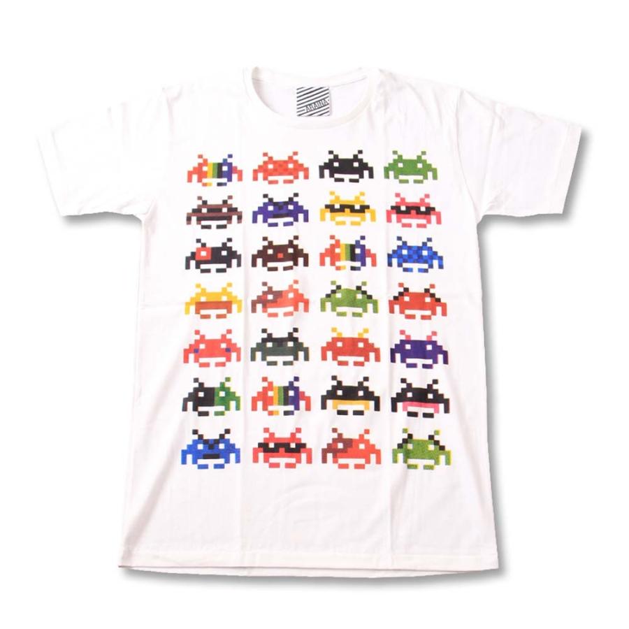 Ar ポップアートｔシャツ Pop Art T Shirts 10 Wht S S スペースインベーダー Space Invaders バンドtシャツ ロックtシャツ Pop Ar10w First Line 通販 Yahoo ショッピング
