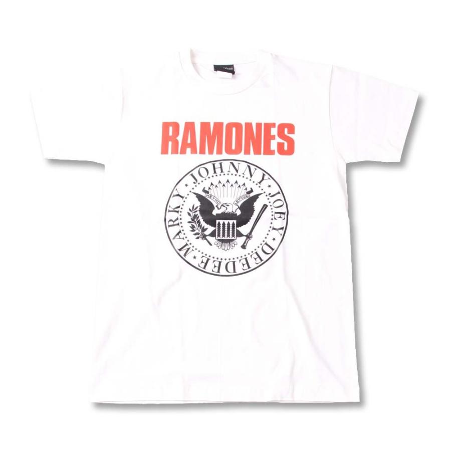 Tシャツ バンドtシャツ ロックtシャツ 半袖 W ラモーンズ Ramones 1 Wht S S 白 R116w First Line 通販 Yahoo ショッピング
