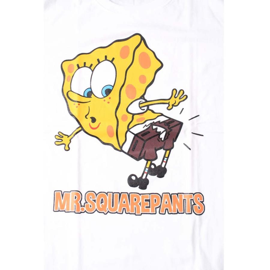 Tシャツ バンドtシャツ ロックtシャツ 半袖 Bw スポンジボブ Sponge Bob 3 Wht S S 白 Sponge3w First Line 通販 Yahoo ショッピング