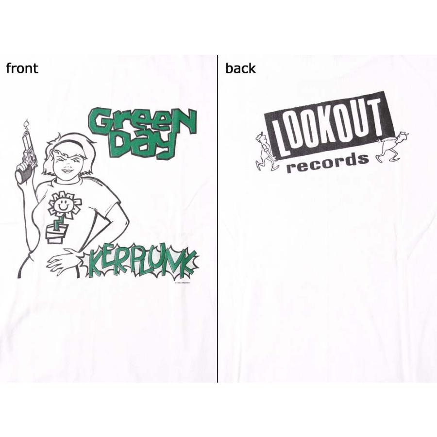 Tシャツ バンドTシャツ ロックTシャツ 半袖 (W) グリーンデイ GREEN DAY 2 WHT S/S 白｜first-line｜03