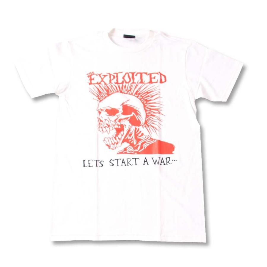 Tシャツ バンドTシャツ ロックTシャツ 半袖 (W) エクスプロイテッド THE EXPLOITED 1 WHT S/S 白｜first-line