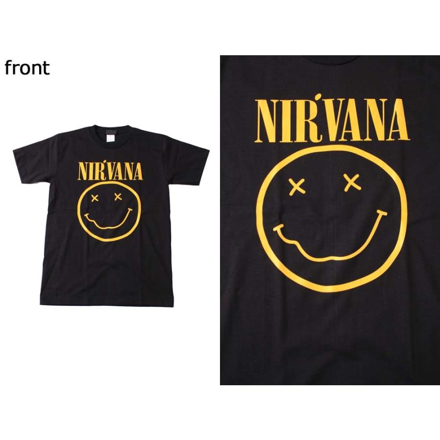 Tシャツ バンドTシャツ ロックTシャツ 半袖 (W) ニルヴァーナ/ニルバーナ NIRVANA 19 BLK S/S 黒｜first-line｜02