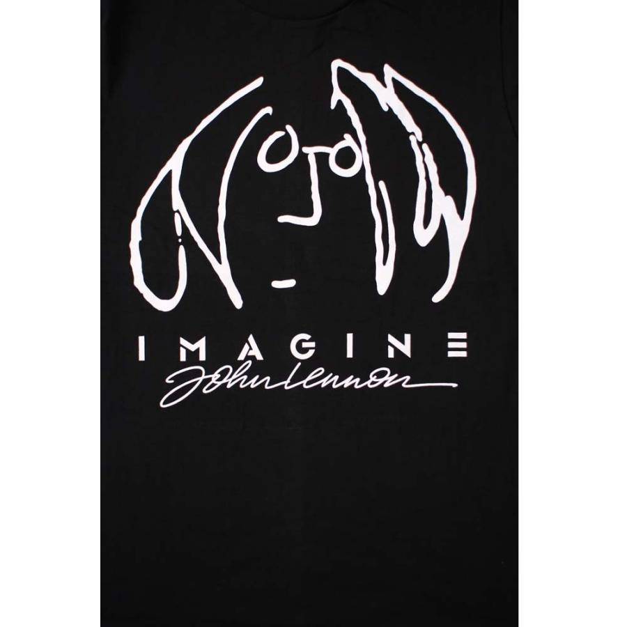 Tシャツ バンドTシャツ ロックTシャツ 長袖 (W) ビートルズ THE BEATLES 3 BLK L/S 黒 ジョンレノン JOHN LENNON｜first-line｜02