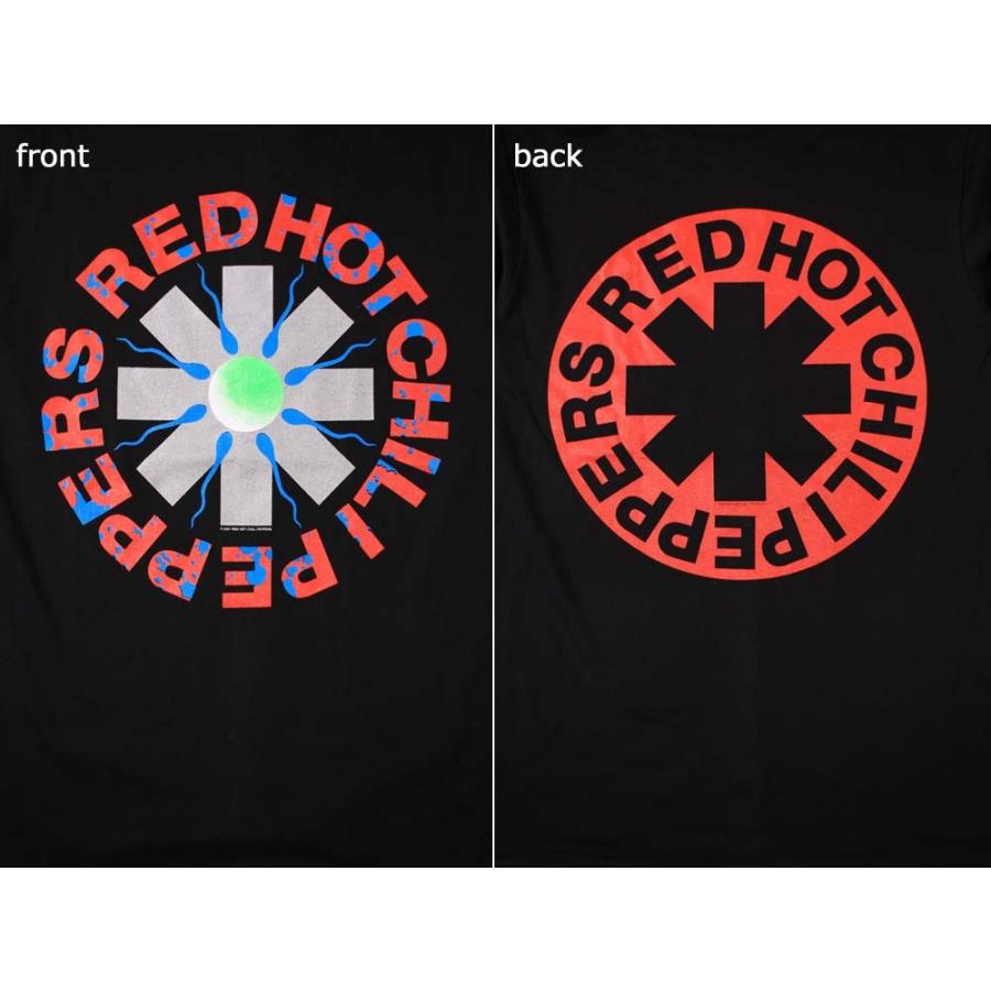 Tシャツ バンドTシャツ ロックTシャツ 長袖 (W) レッドホットチリペッパーズ/レッチリ RED HOT CHILI PEPPERS 1 BLK L/S 黒｜first-line｜03