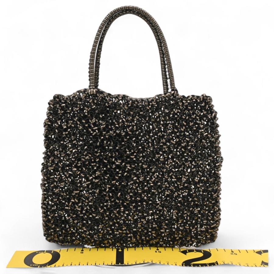 【美品】アンテプリマ　花　フラワー　ミニバック　黒　ブラック ANTEPRIMA（アンテプリマ） ワイヤーバッグ ミニバッグ フラワー A