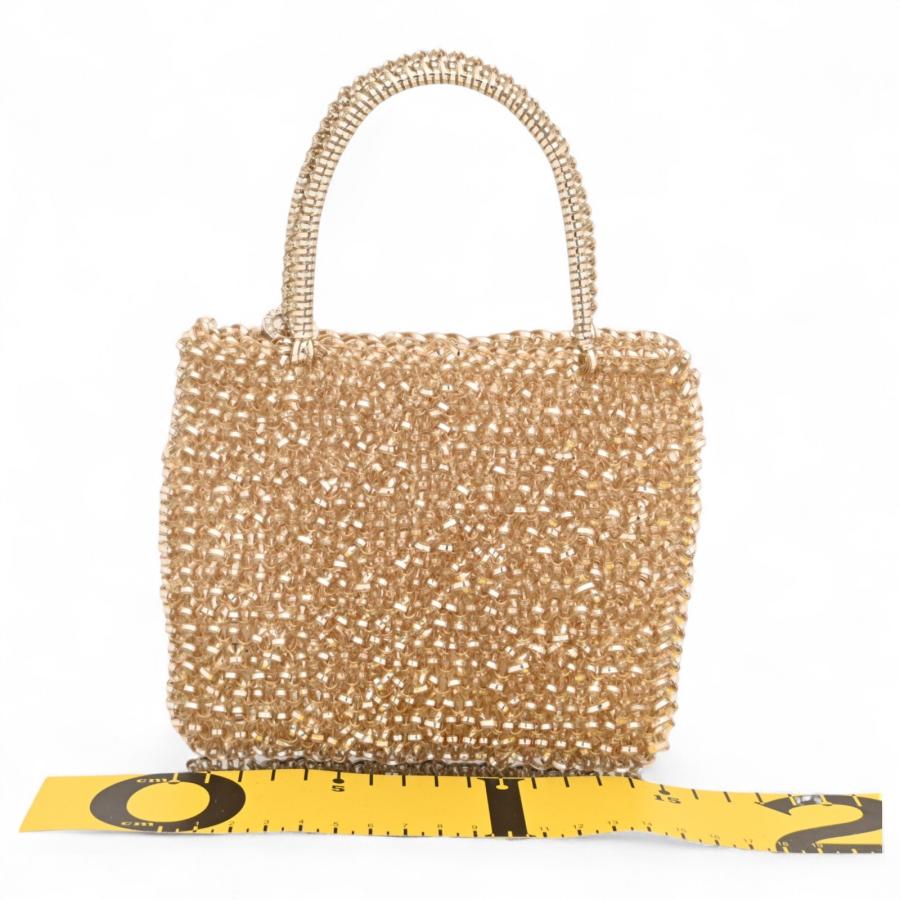 アンテプリマ／ワイヤーバッグ　ゴールド スタンダード/スクエア ミディアム(Dリング付き)/シルバー