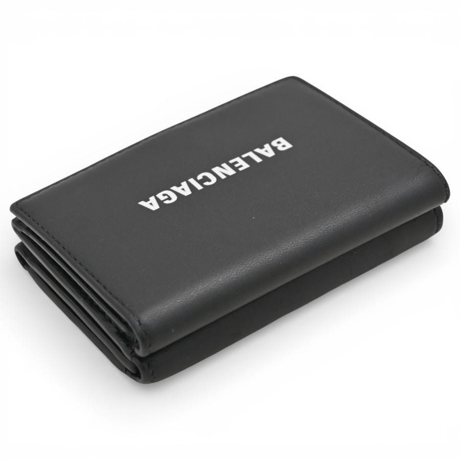 バレンシアガ　三つ折り　財布　ブラック　エブリデイ　コンパクトウォレット BALENCIAGA（バレンシアガ） コンパクトウォレット エブリデイ 三