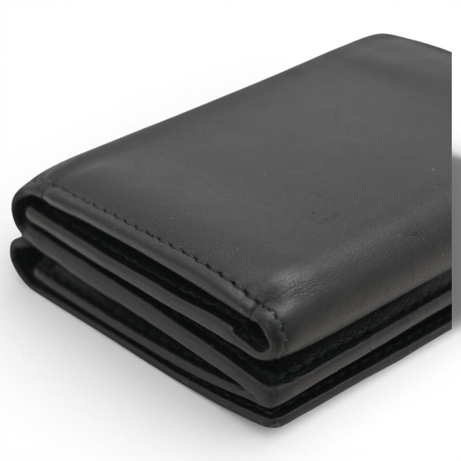 美品 バレンシアガ エブリデイ 三つ折り財布 コンパクト シボ皮