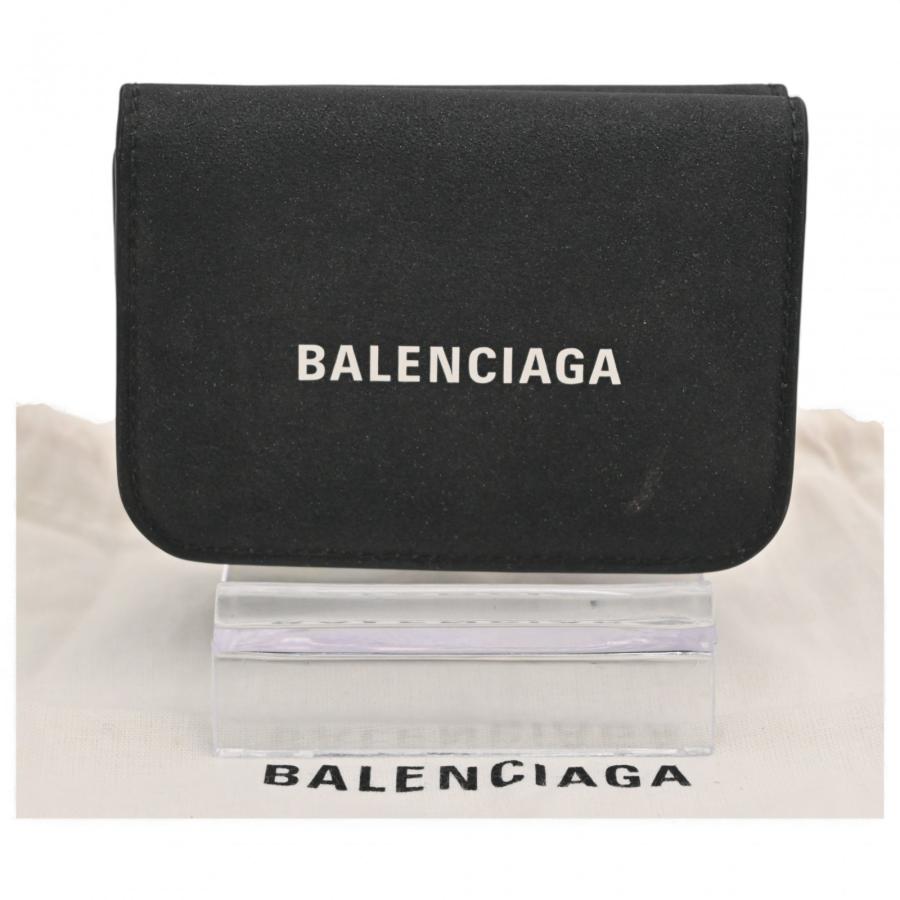 BALENCIAGA ブラック三つ折り財布 Balenciaga 三つ折り財布 黒