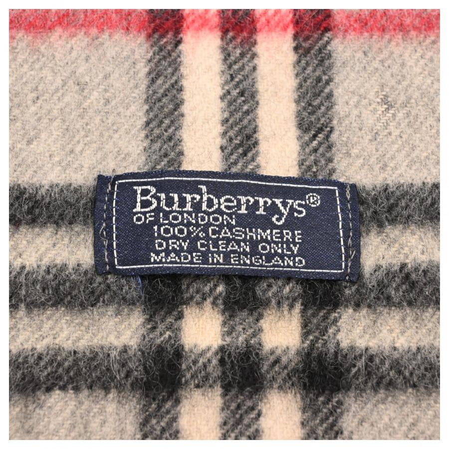 BURBERRY（バーバリー） マフラー ノバチェック カシミヤ100％ Bランク