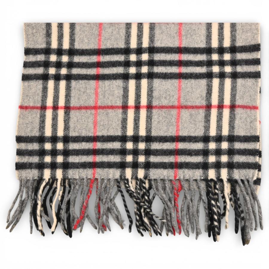 バーバリー マフラー ノバチェック グレー Bランク bb0604ce | BURBERRY | 01