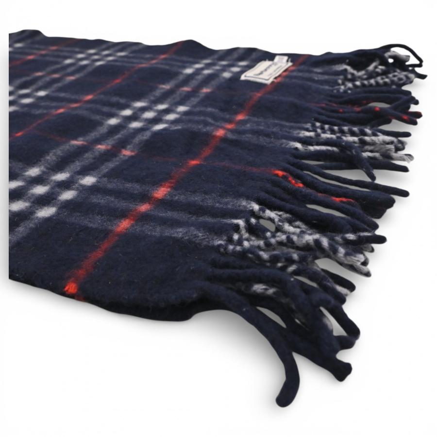 バーバリー ノバチェック マフラー カシミヤ100％ ネイビー Bランク bb4604cf | BURBERRY | 02
