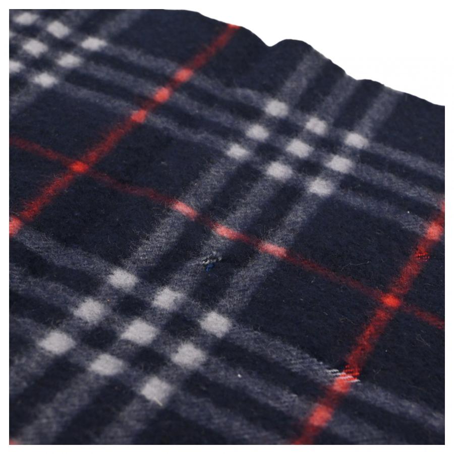 バーバリー ノバチェック マフラー カシミヤ100％ ネイビー Bランク bb4604cf | BURBERRY | 04