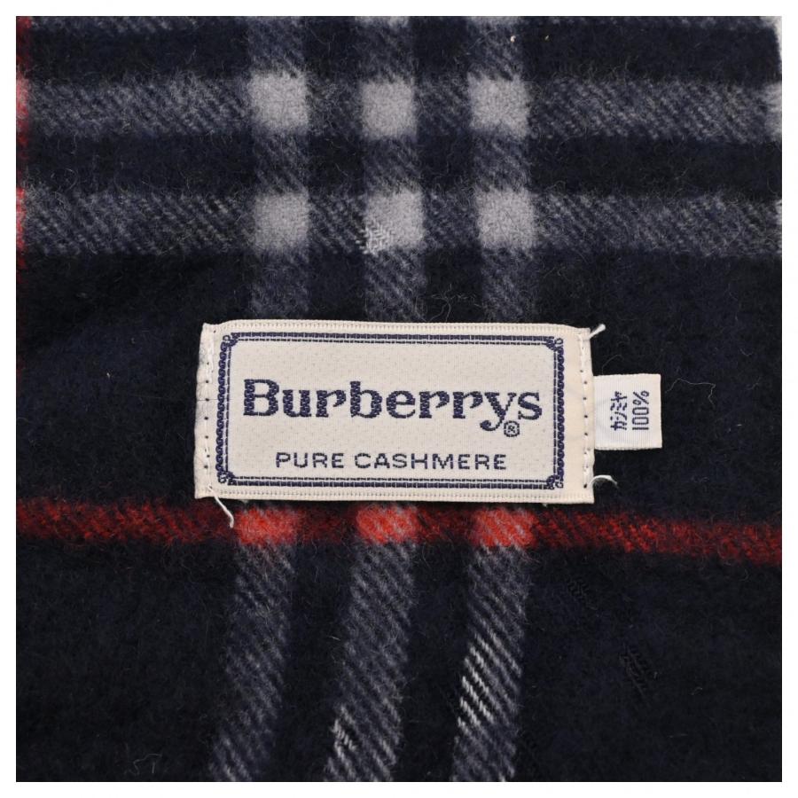 バーバリー ノバチェック マフラー カシミヤ100％ ネイビー Bランク bb4604cf | BURBERRY | 06
