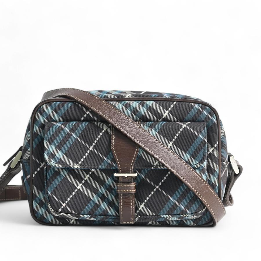 Burberry BLUE LABEL ショルダーバッグ ノバチェック ブルー Burberry BLUE LABEL ショルダーバッグ ノバチェック ブルー