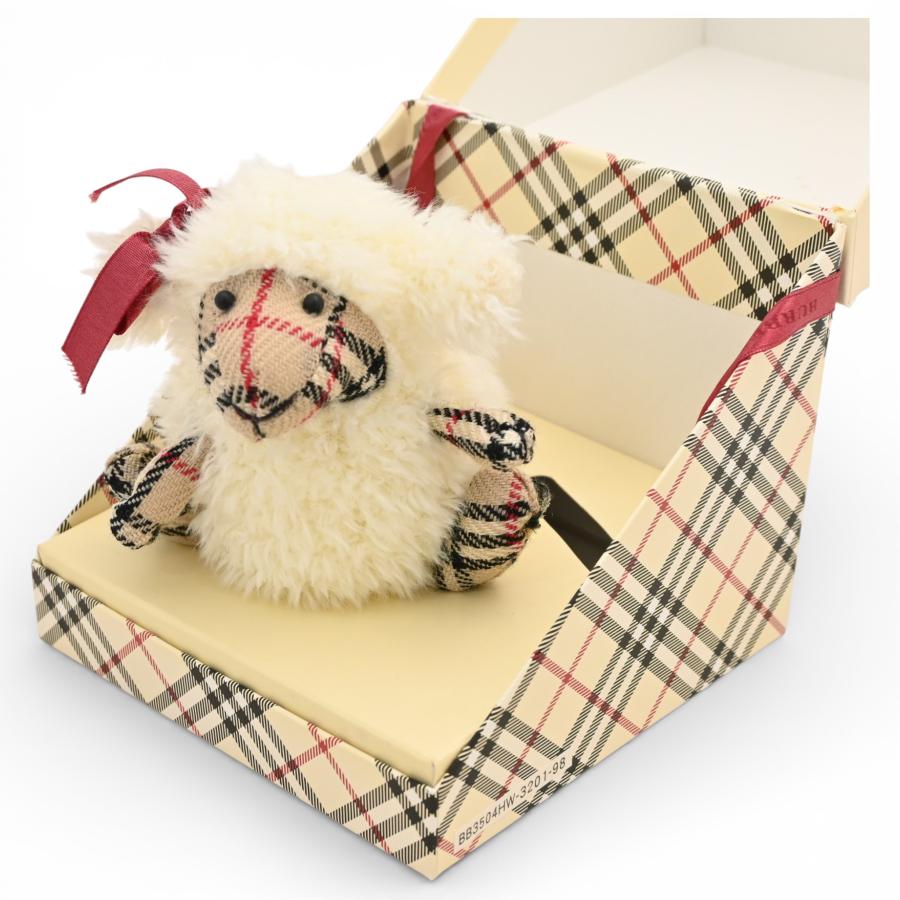 BURBERRY（バーバリー） ノバチェック ヒツジ ぬいぐるみ リボン A