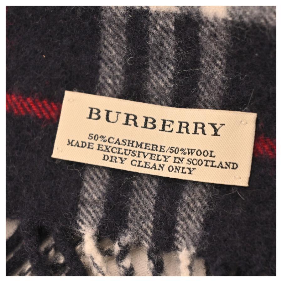 BURBERRY（バーバリー） ノバチェック マフラー カシミヤ入り Bランク