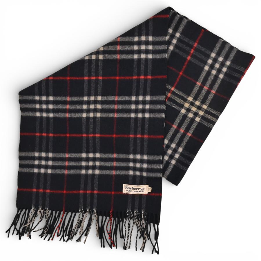 BURBERRY（バーバリー） ノバチェック マフラー カシミヤ100％ Bランク