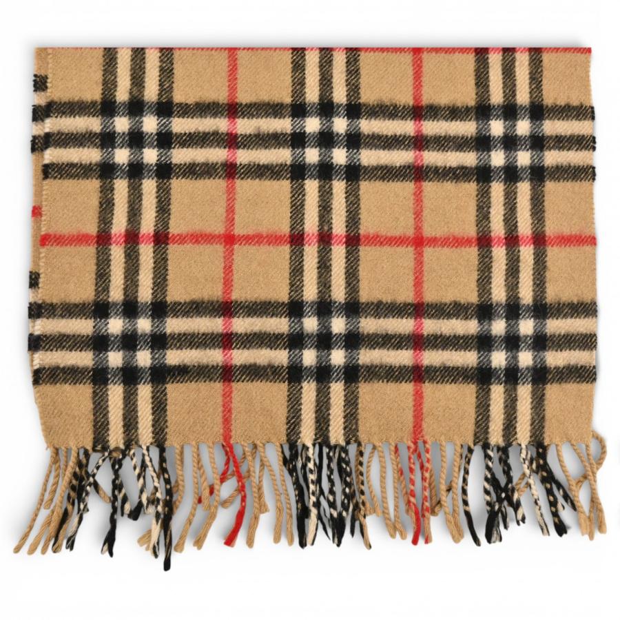 バーバリー マフラー ノバチェック ベージュ カシミヤ100％ Bランク bb9905ce | BURBERRY | 01